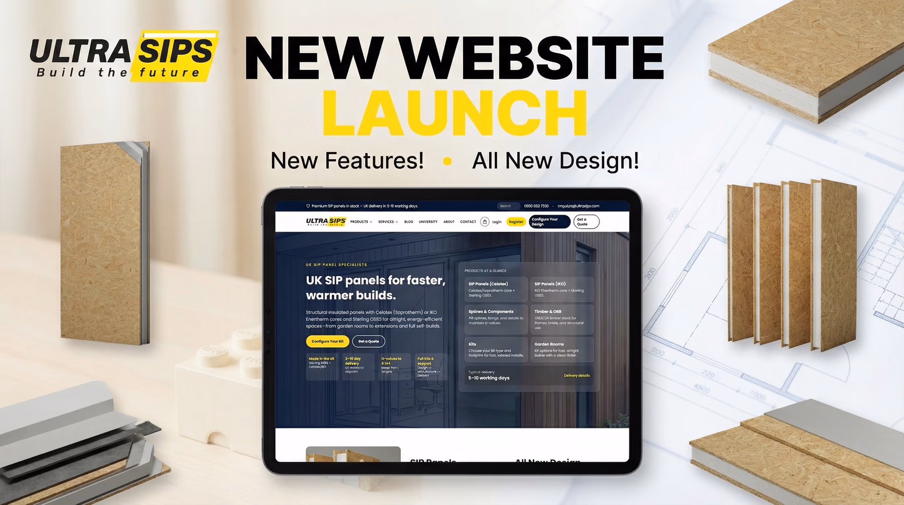 The New UltraSIPS Experience: Configurator, University, IKO SIP Panels & Smarter Accounts